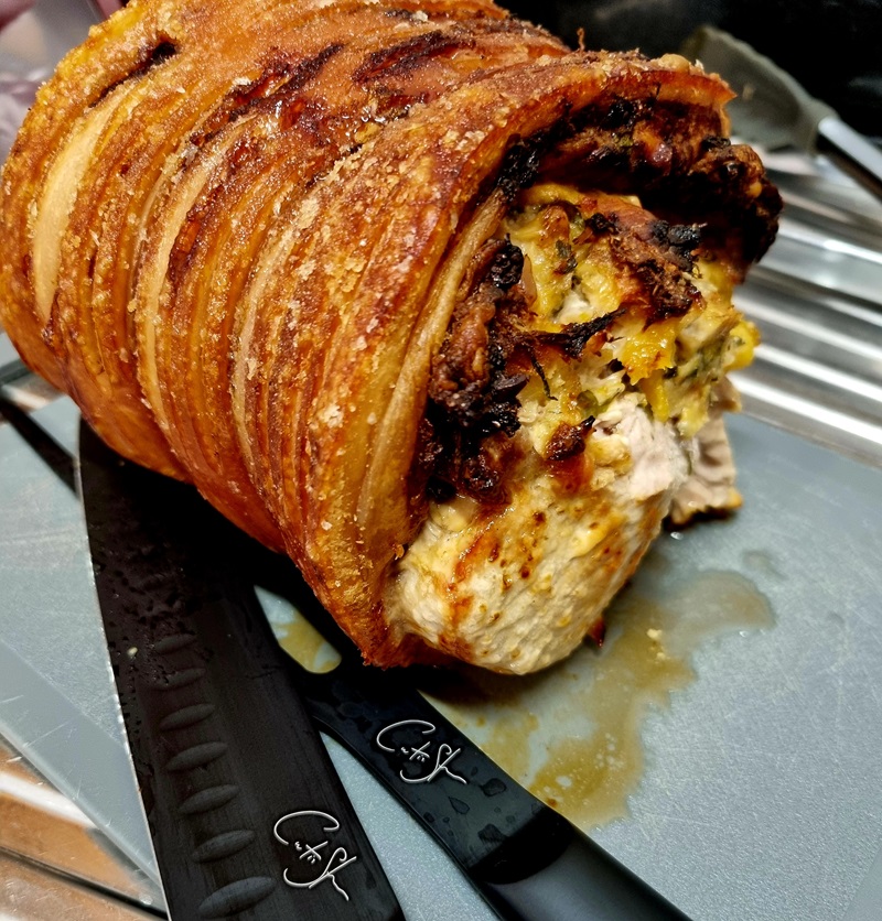 Roasted Pork with Apricot and Macadamia Seasoning