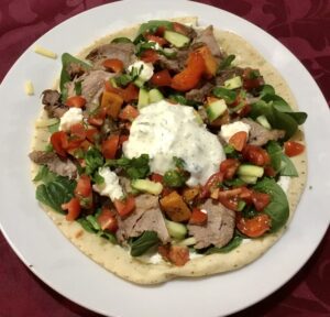 Greek Lamb on souvlaki