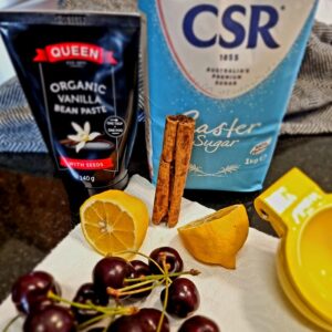 Ingredients - Poached Cherries