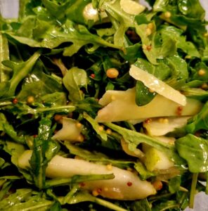 Rocket Pear and Parmesan Salad