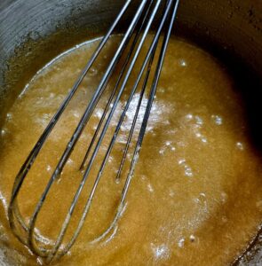 Basic Chocolate Brownie melted butter and sugars