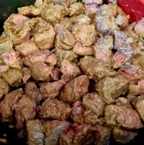 Beef in red wine casserole