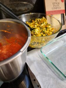 Pumpkin and Spinach Lasagne Ingredients