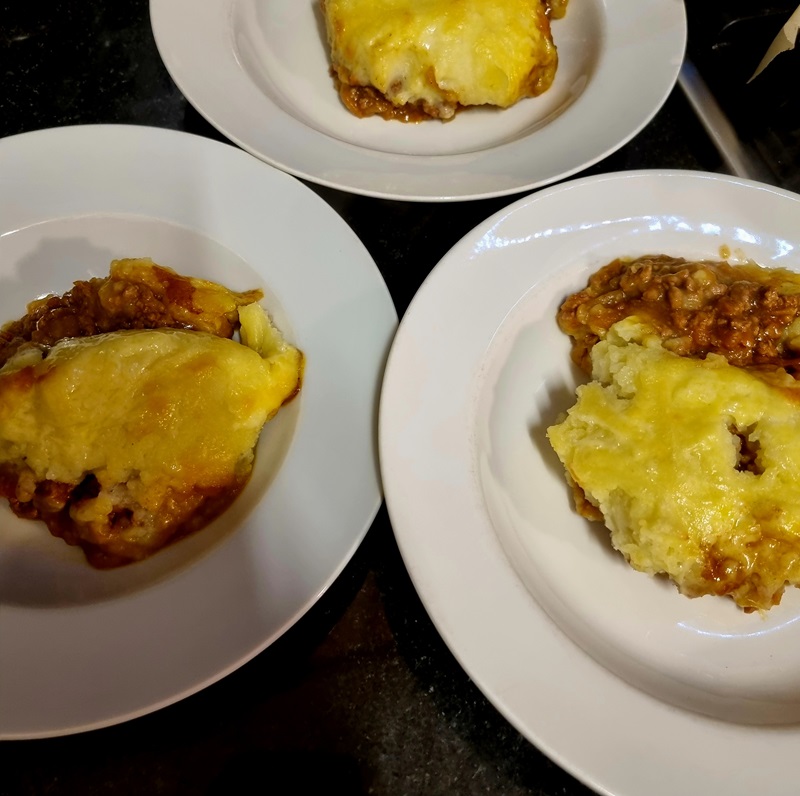 Bowls of Shepherds pie