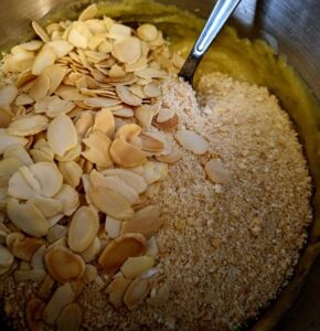 Hazelnut slice base ingredients