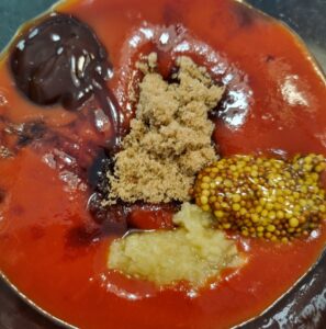 Sauce for Baked Beef and Bacon Rissoles