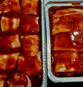 Baked Beef and Bacon Rissoles/Meatloaf